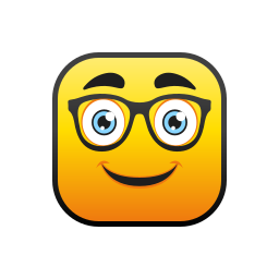 Nerd glasses icon