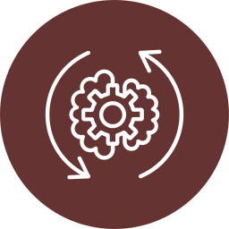 Brain process icon