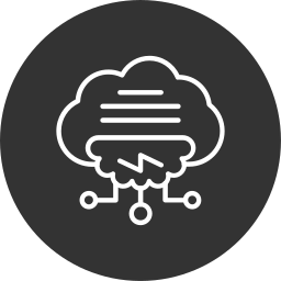 Computing cloud icon