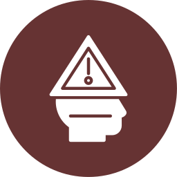 Warning sign icon