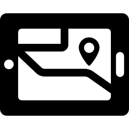 gps auf dem bildschirm icon