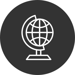 Earth globe icon