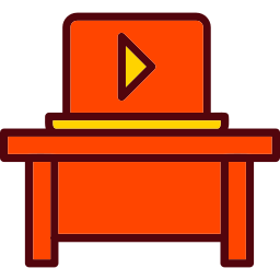 Office desk icon