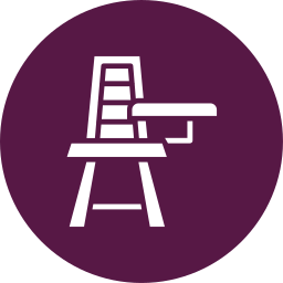 Desk chair icon