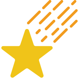 Shooting star icon