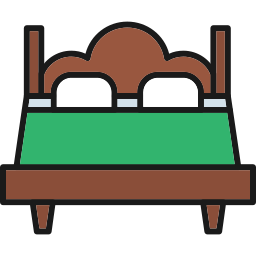 Hotel bed icon