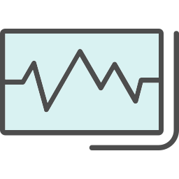 Ecg reading icon