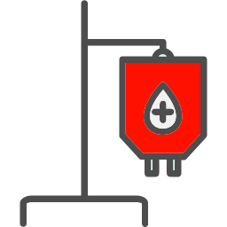 Blood bag icon