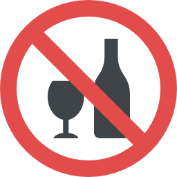 No alcohol icon