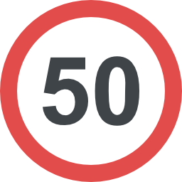 Speed limit icon