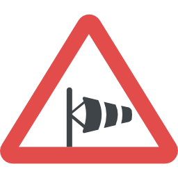 Wind sign icon