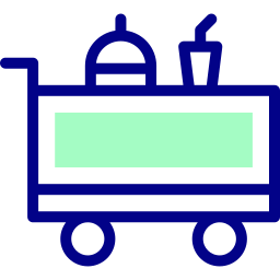 Food trolley icon