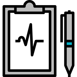 rapport médical Icône