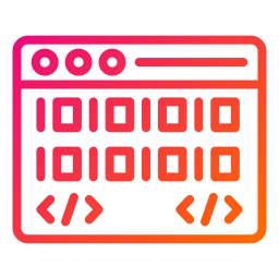 Binary code icon