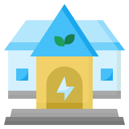 Eco house icon