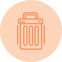 Trash can icon