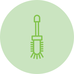 Toilet brush icon