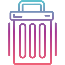 Trash can icon