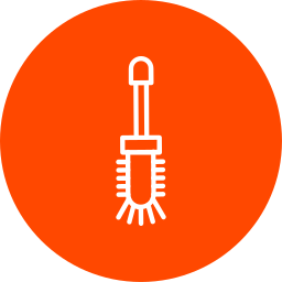 Toilet brush icon