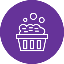 Laundry basket icon