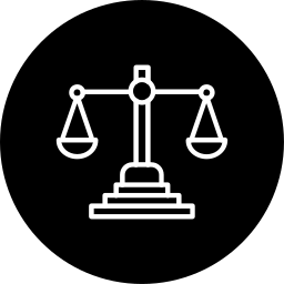 Justice scale icon