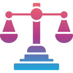 Justice scale icon