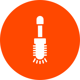 Toilet brush icon