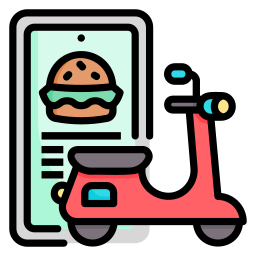 Food delivery icon