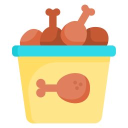 Chicken bucket icon