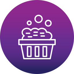 Laundry basket icon