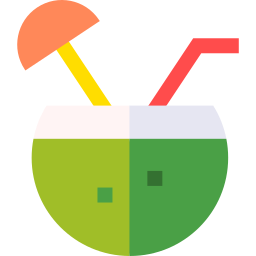 Coconut drink icon