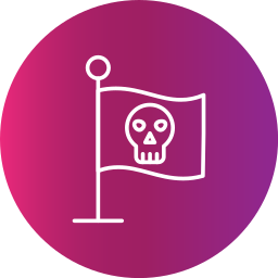 Pirate flag icon