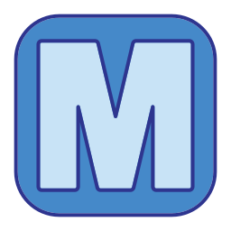 Letter m icon