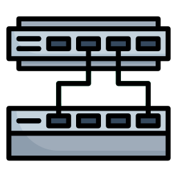 Network hub icon