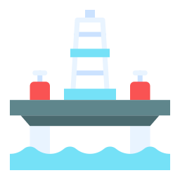 plate-forme pétrolière Icône