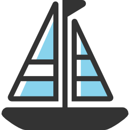 Sail boat icon