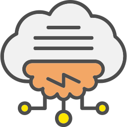 Computing cloud icon