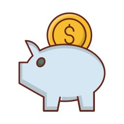 Piggy bank icon