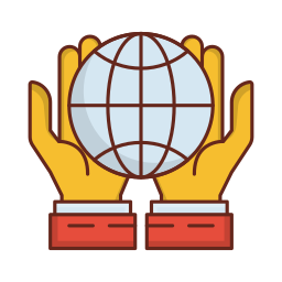 Earth grid icon