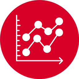 gráfico de linha Ícone