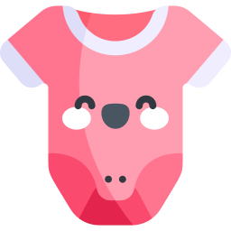 Baby cloth icon