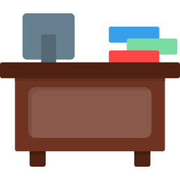 Office desk icon