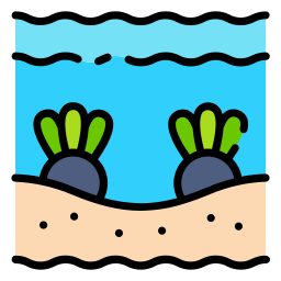 Ocean floor icon