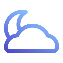 Cloudy night icon