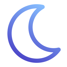 Crescent moon icon