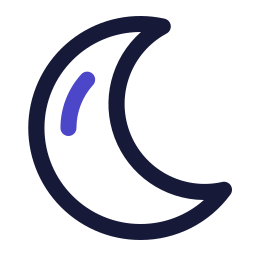 Crescent moon icon