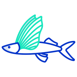 Flying fish icon