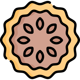 Pecan pie icon