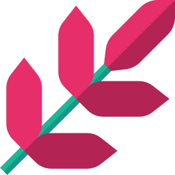 Tropical leaves icon