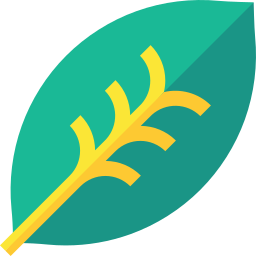 Tropical leaves icon